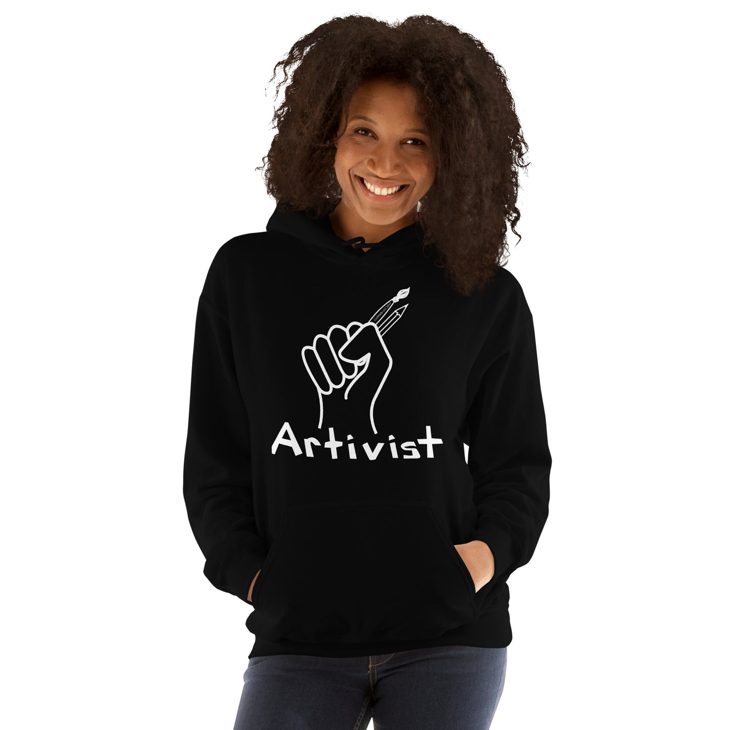 Artivist Sweatshirt (Black)by Najeema Iman